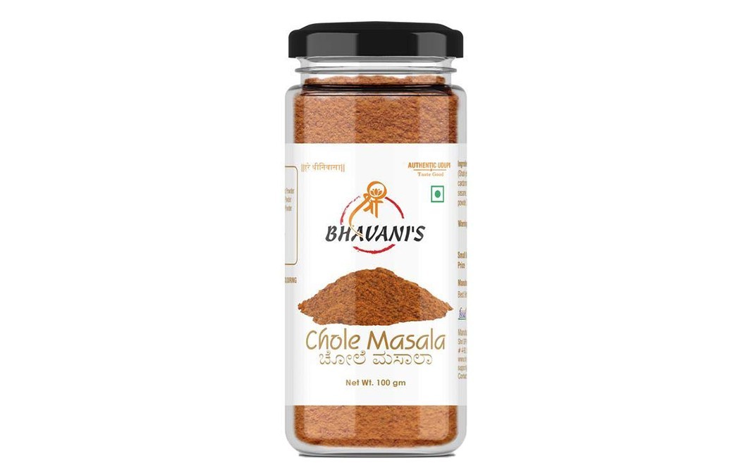 Bhavani's Chole Masala    Glass Jar  100 grams